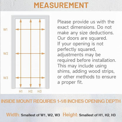 Custom Size Sliding Door (vertical patterns)